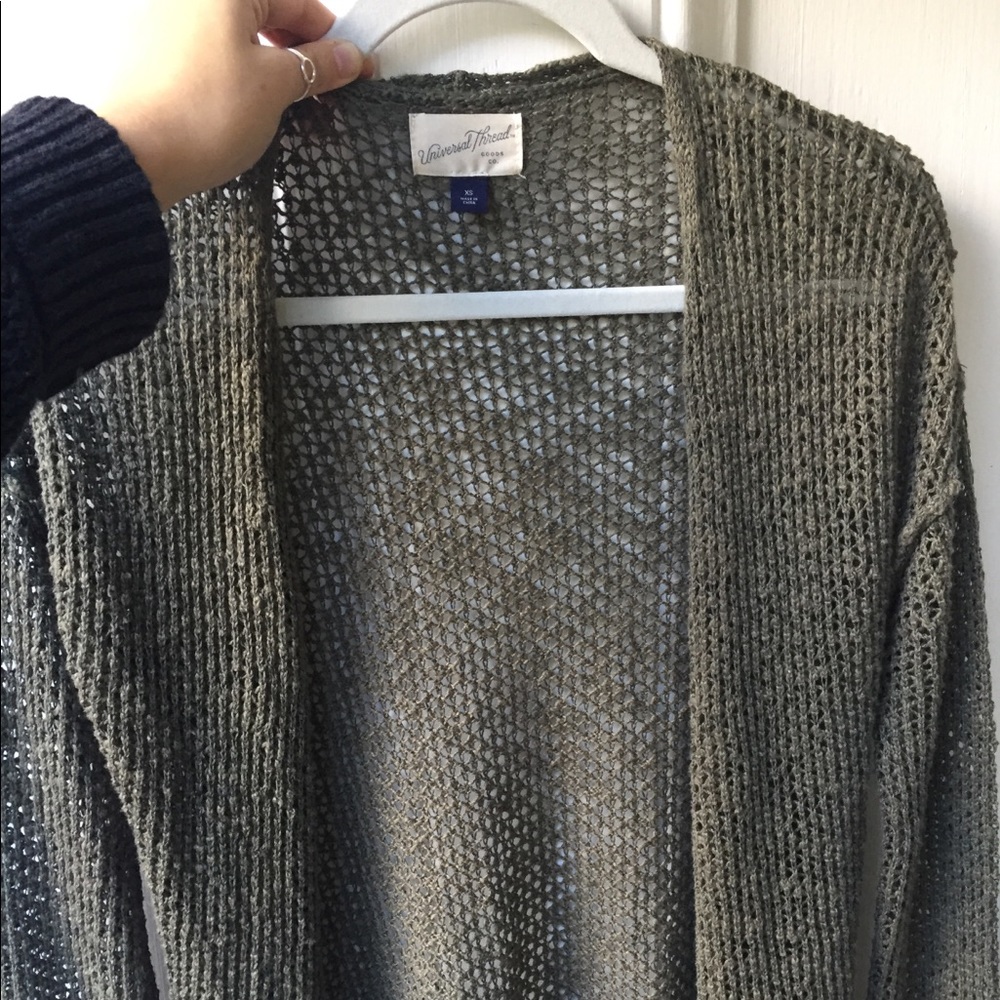 Army Green Cardigan